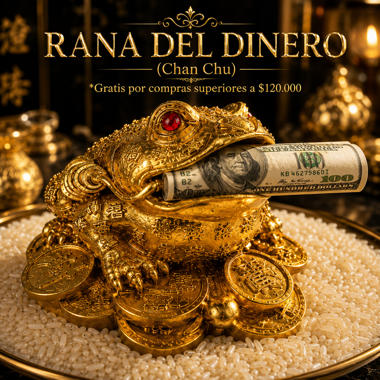 Rana del Dinero GRATIS (Agrégala al carrito de compras si no NO Te llega)