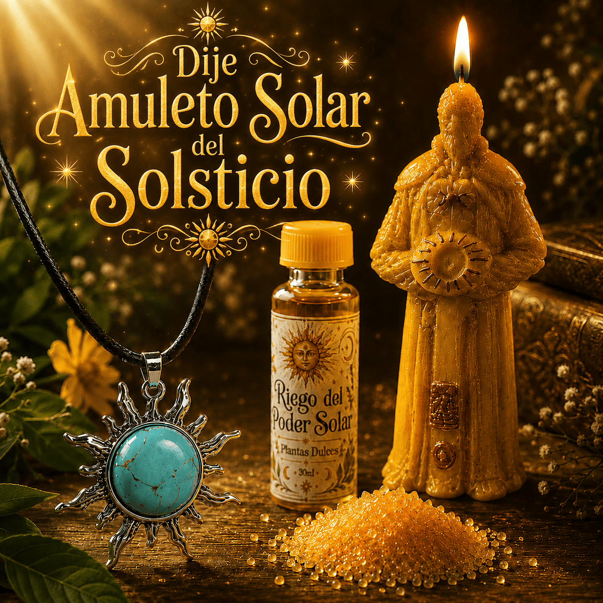 Dije Amuleto Solar del Solsticio