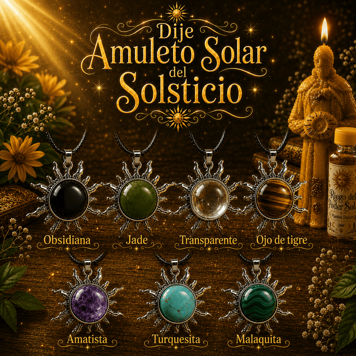 Dije Amuleto Solar del Solsticio