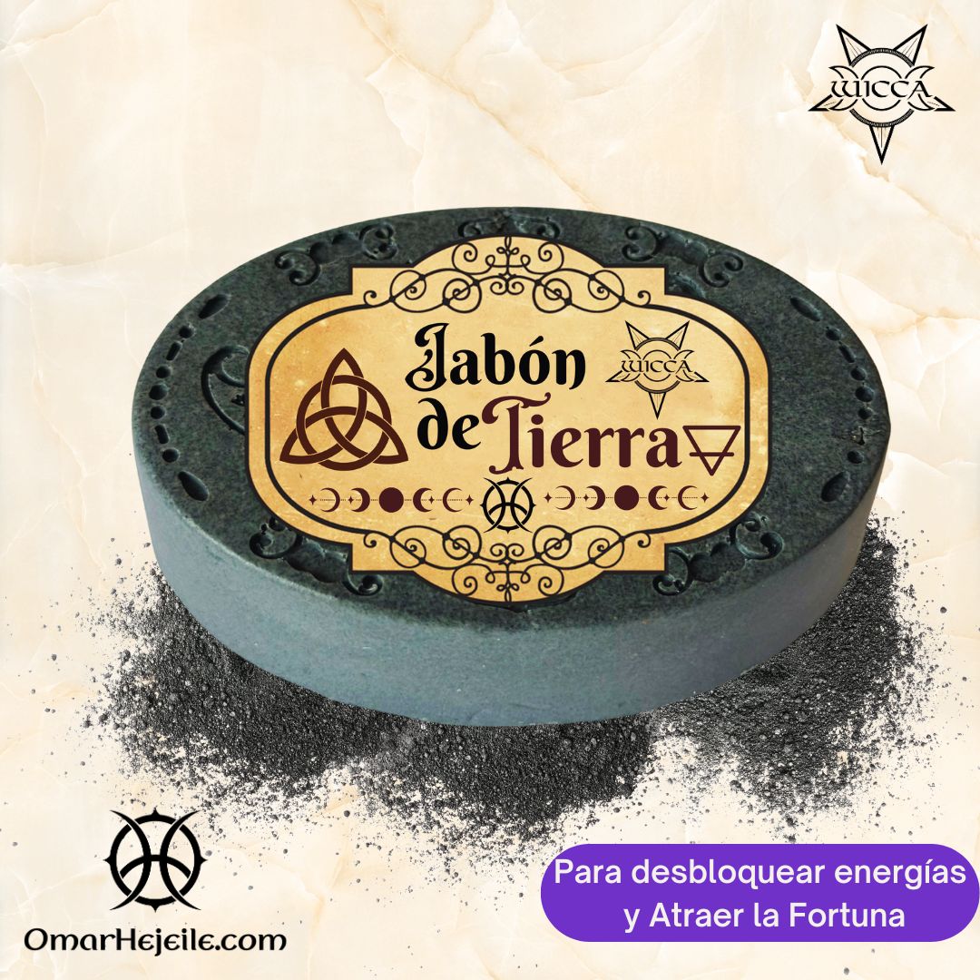 Jabón de tierra, para limpiar las malas energías