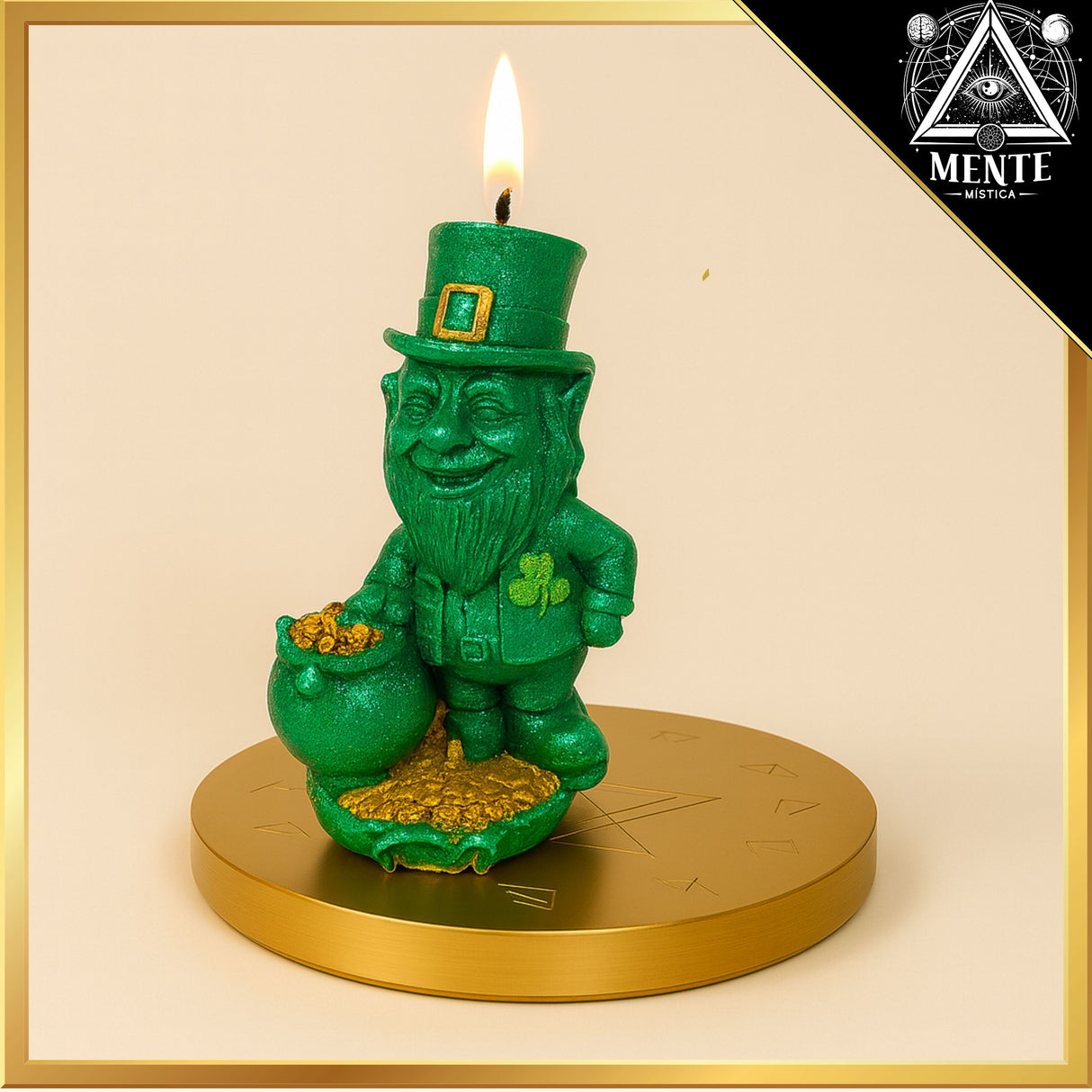 Vela Leprechaun – Para Atraer Fortuna, Suerte y Nuevas Oportunidades, para atraer trabajo empleo