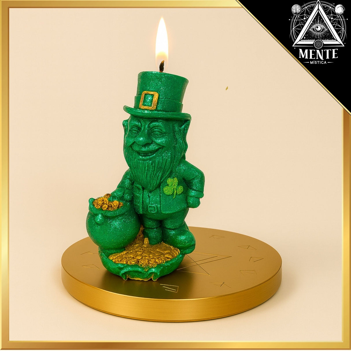 Vela Leprechaun – Para Atraer Fortuna, Suerte y Nuevas Oportunidades, para atraer trabajo empleo
