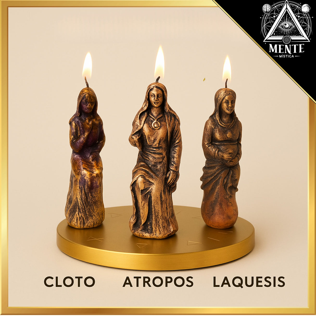 Velas de las Moiras – Cloto, Láquesis y Átropos | Ritual para Cambiar Destinos, Atraer Suerte y Transformar el Futuro