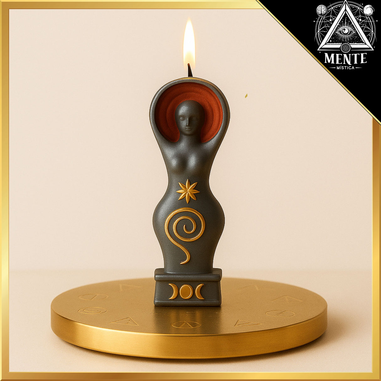 Vela Diosa Lunar para Rituales Energéticos de las Fases de la Luna