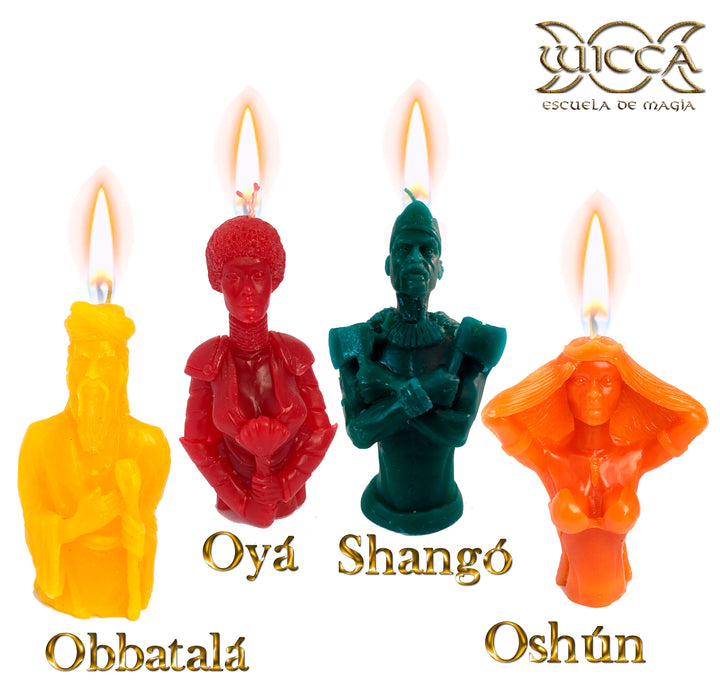 Sets Velas Sagradas de los Orishas Santería.